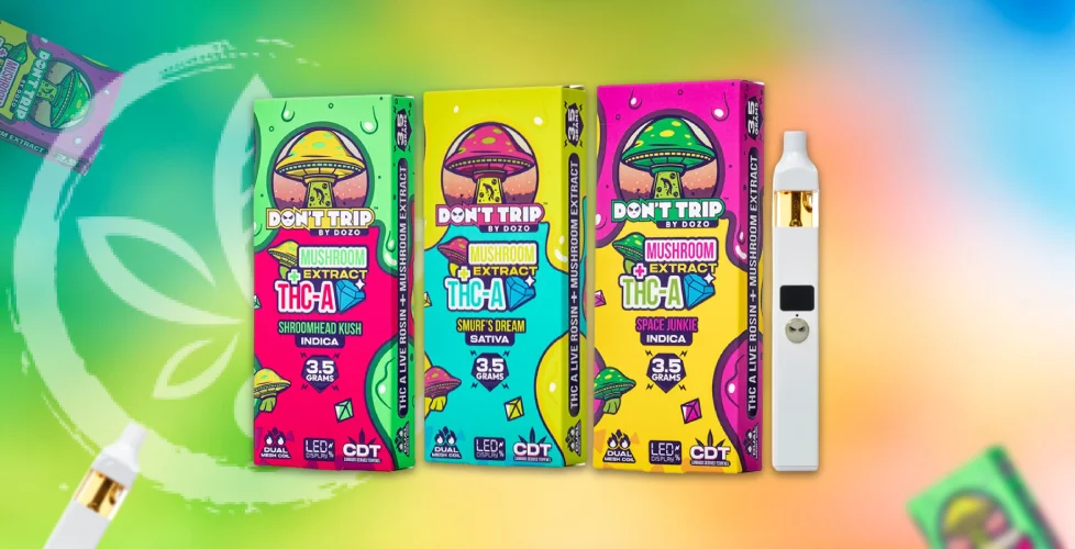 Dozo Don’t Trip Mushroom Extract + THCa Disposable 2.5g